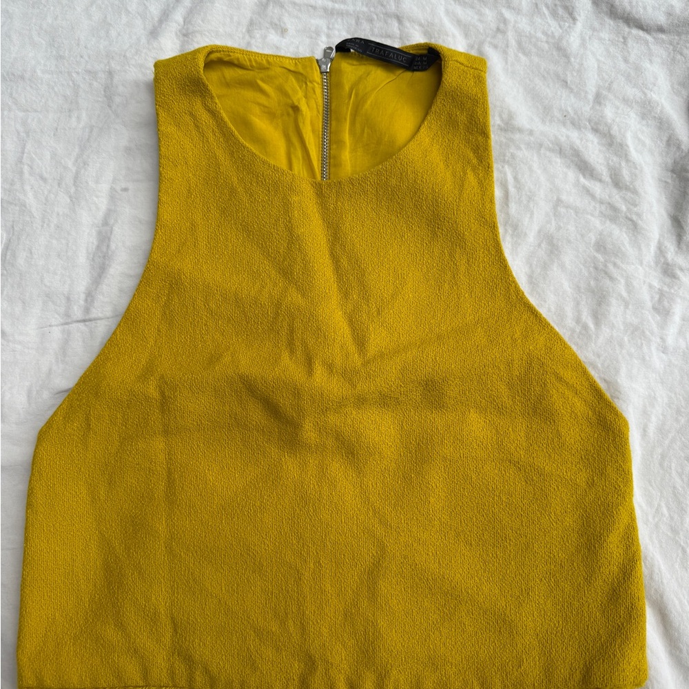 Zara Mustard Yellow Tank Top